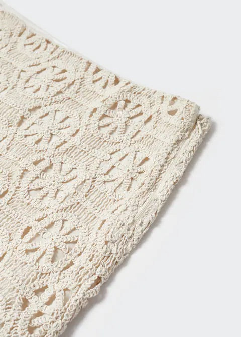 Crochet mini skirt