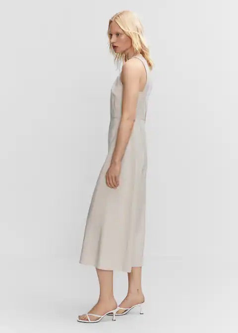 Cropped jumpsuit with straps