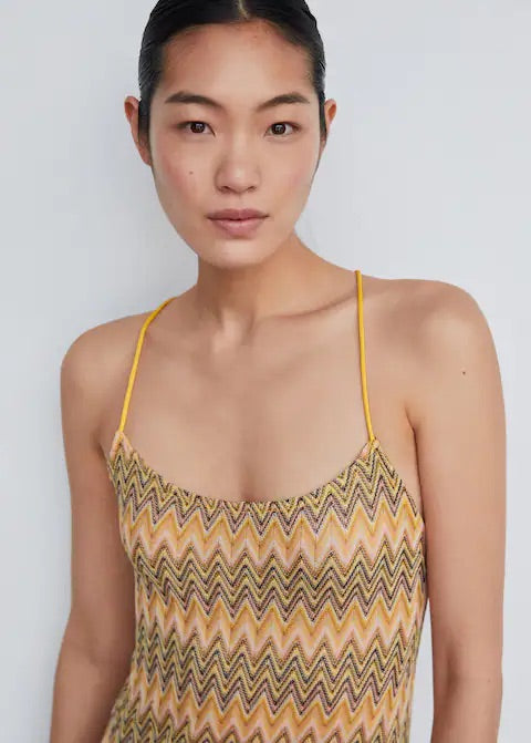 Geometric pattern dress