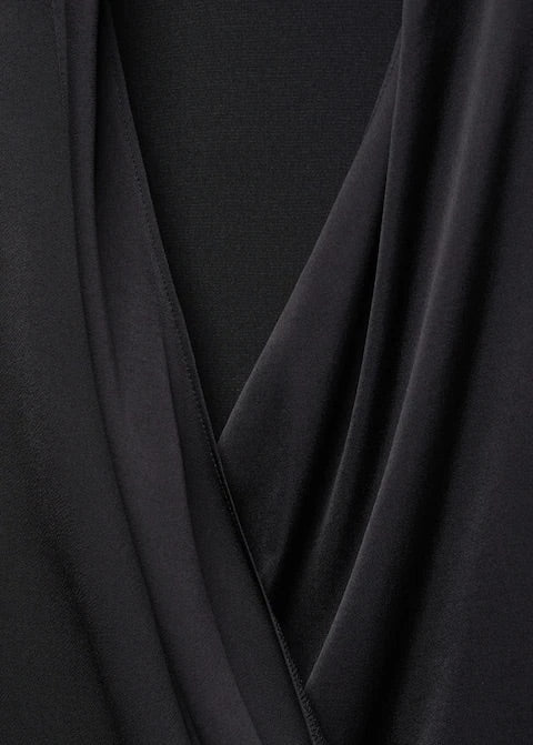 Sleeveless crossover blouse
