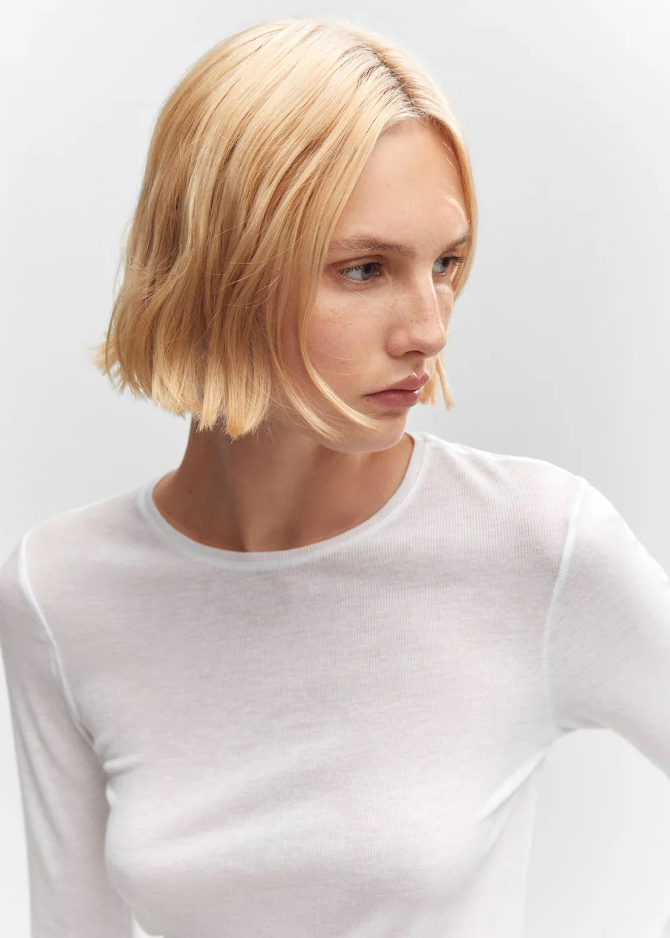 Long sleeve fitted T-shirt