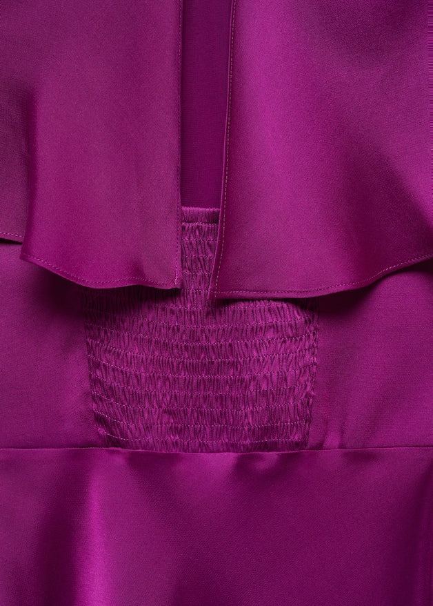 Back detail satin dress