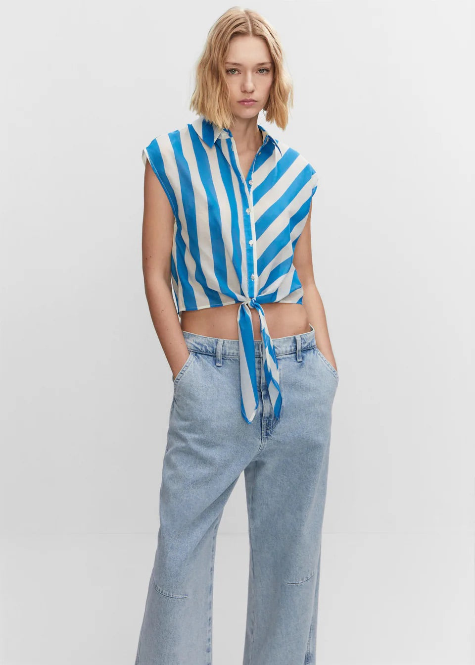 Bow printed shirt