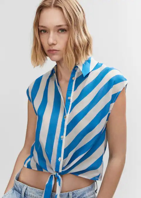 Bow printed shirt