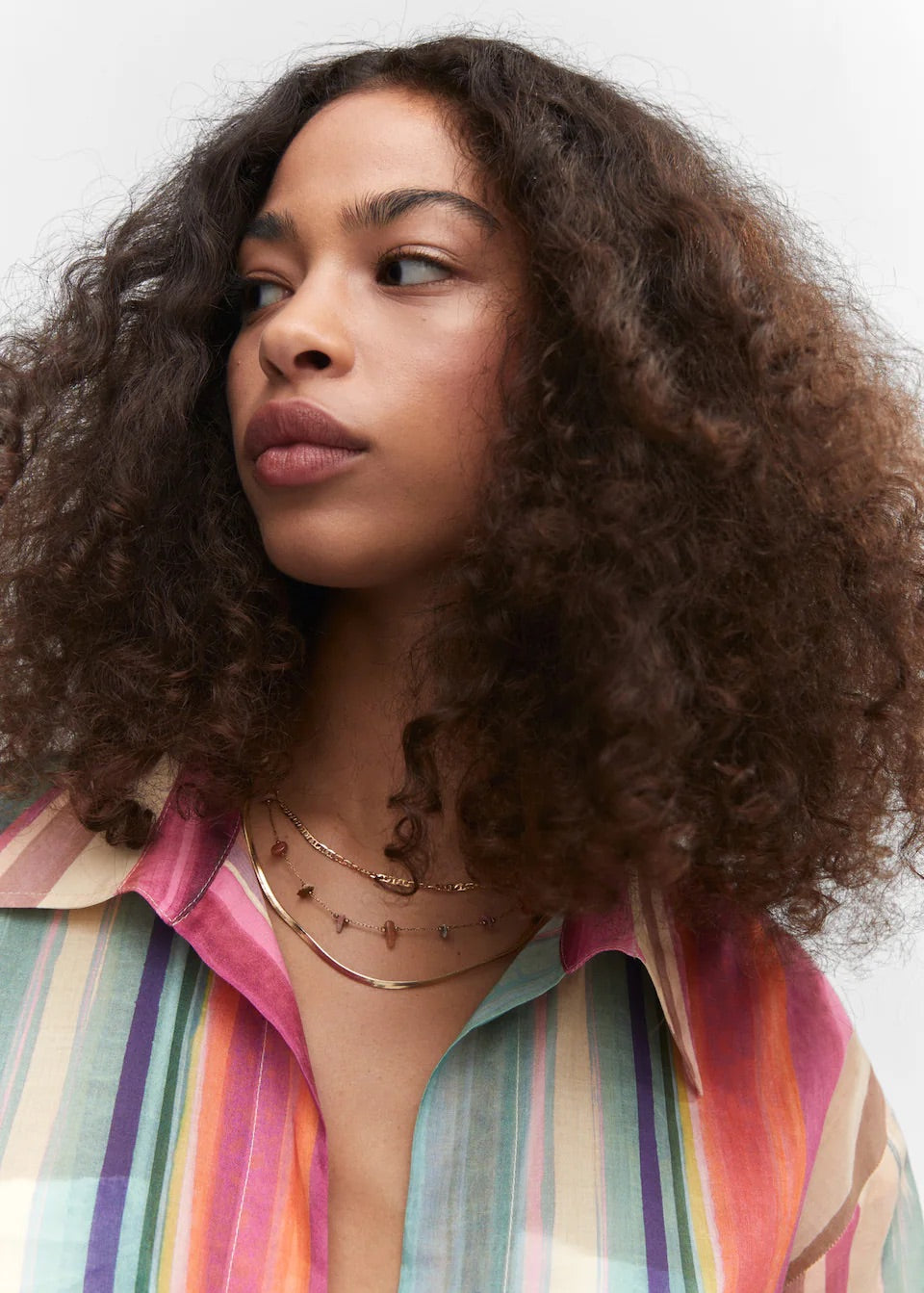 Multicolour striped shirt