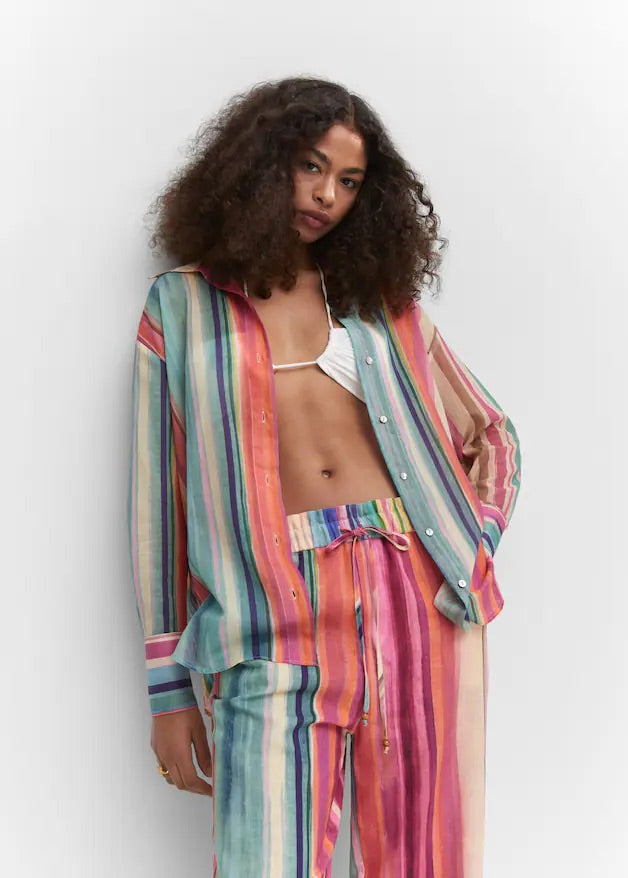 Multicolour striped shirt