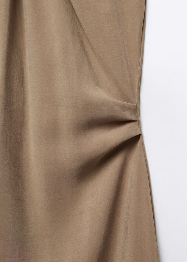Halter-neck modal dress