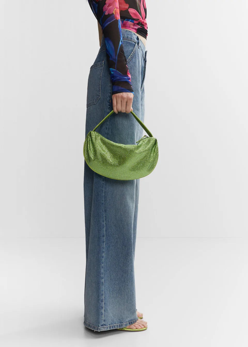 Crystal shoulder bag