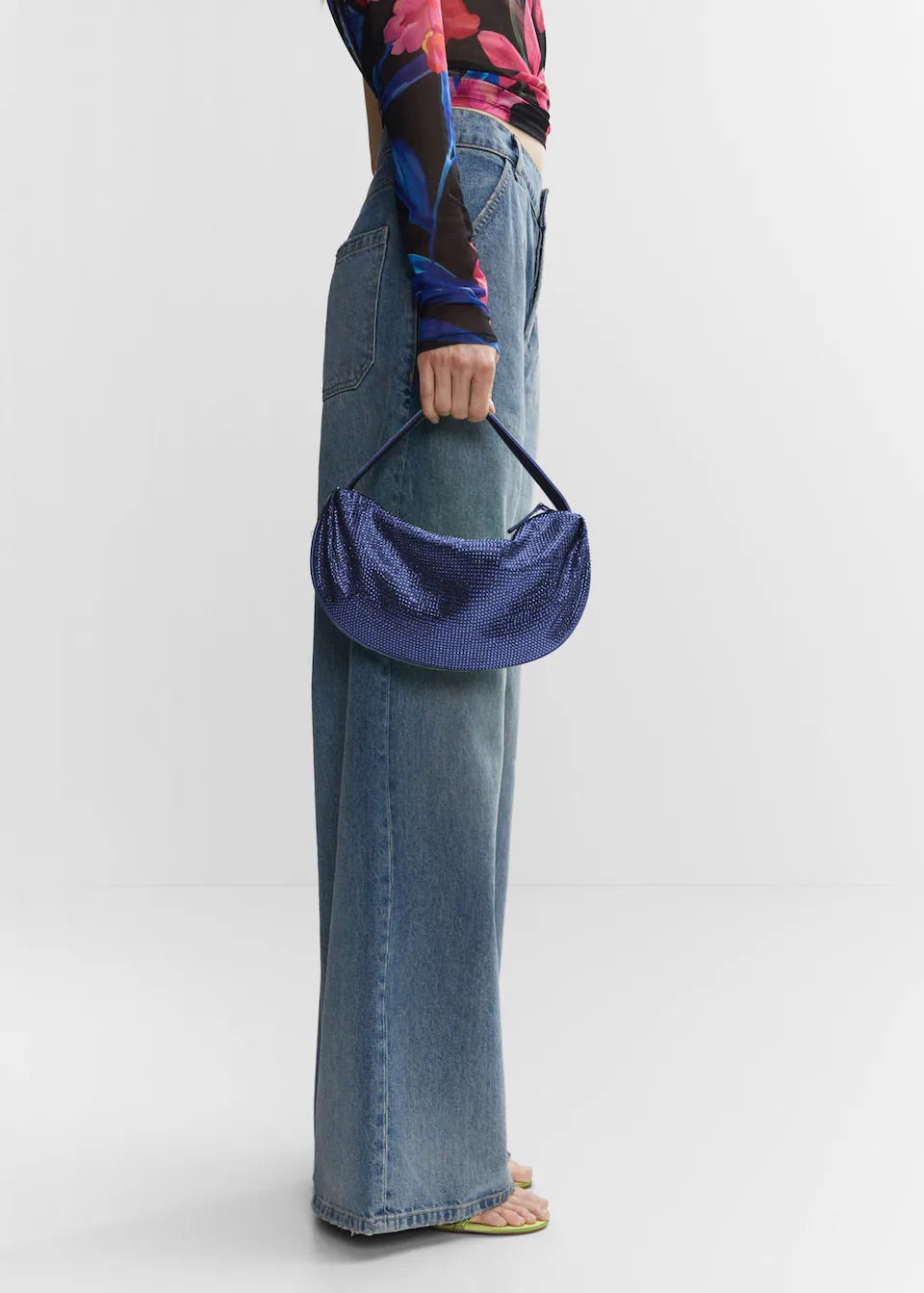 Crystal shoulder bag
