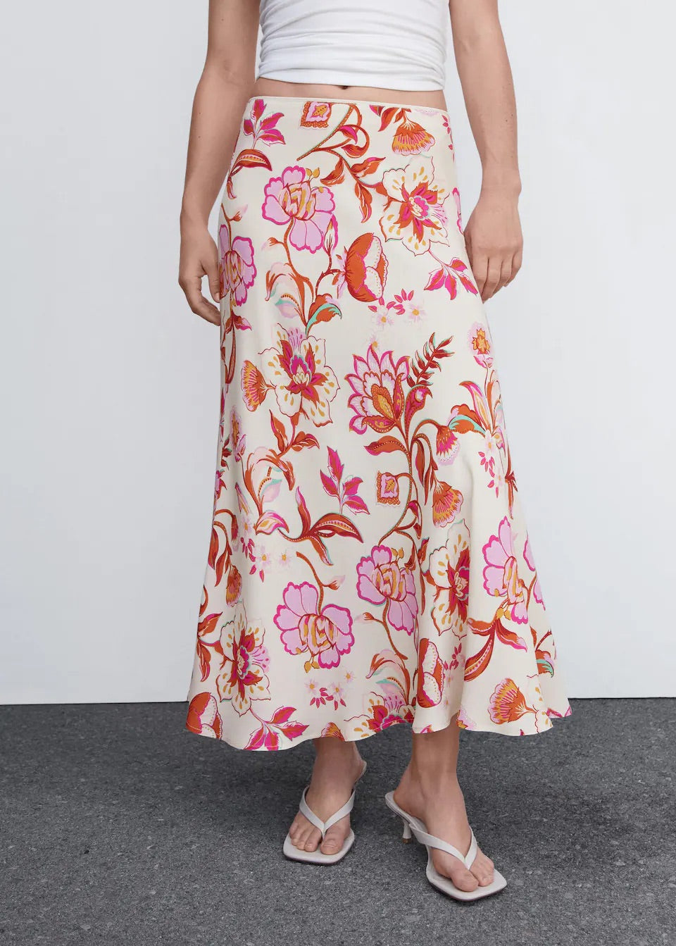 Floral long skirt