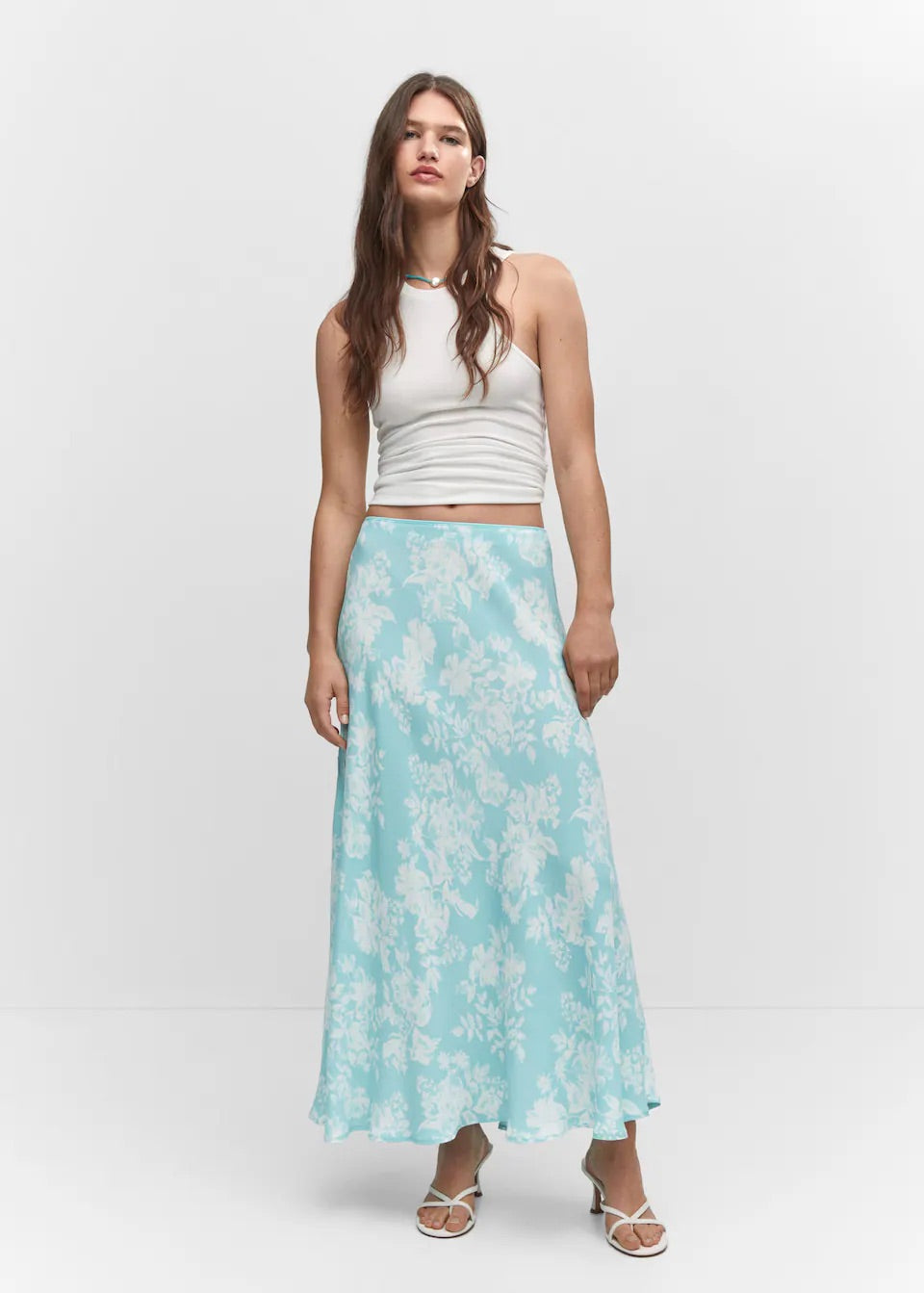 Floral long skirt