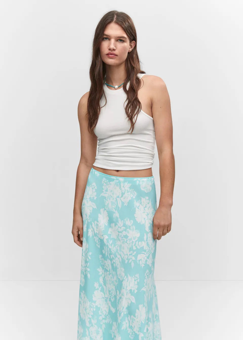 Floral long skirt