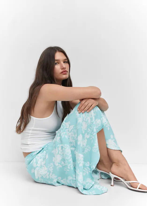 Floral long skirt