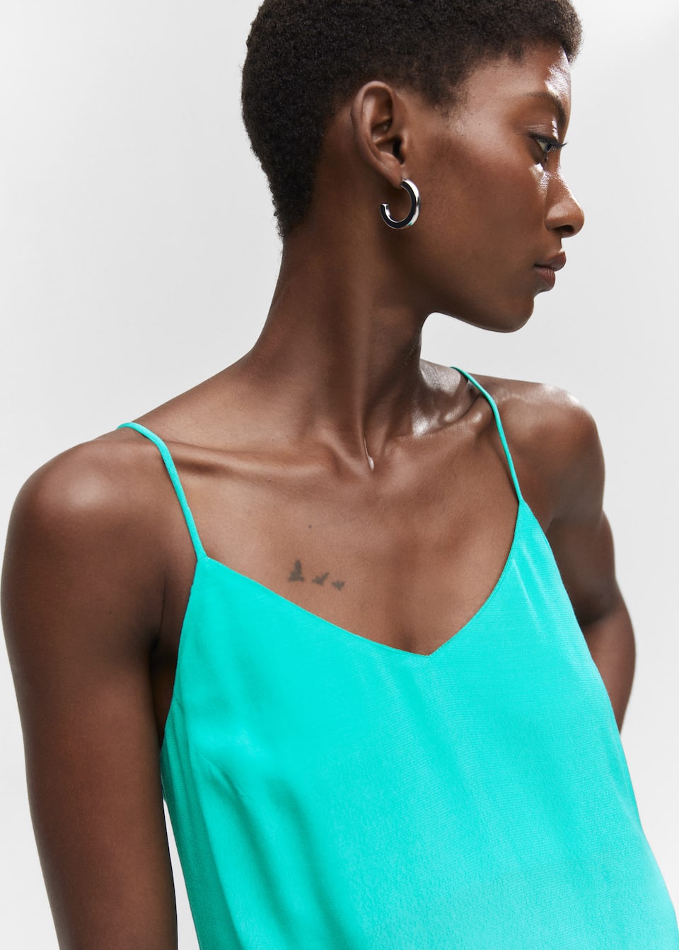 Midi-dress with slit