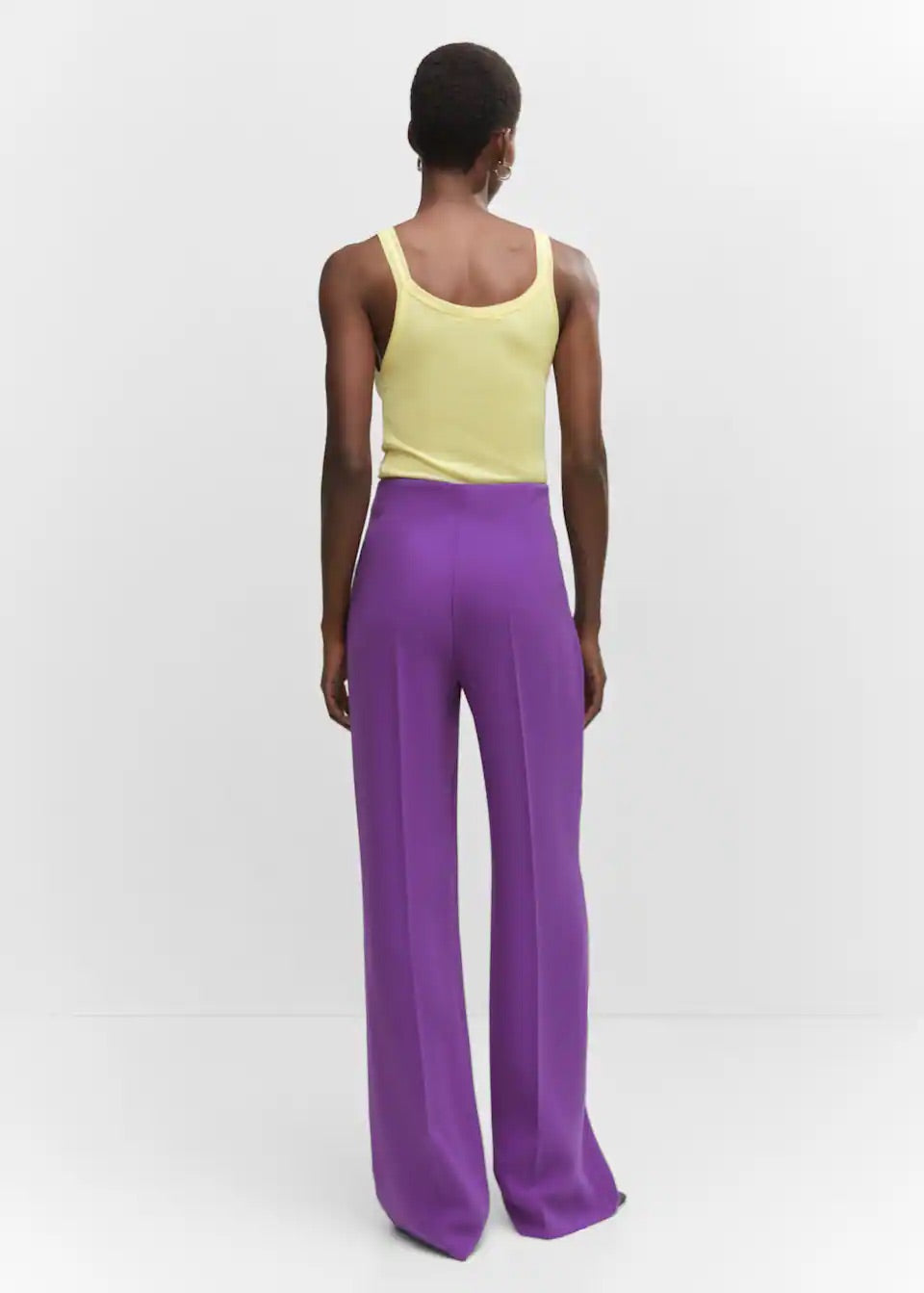 wide leg suit trousers
