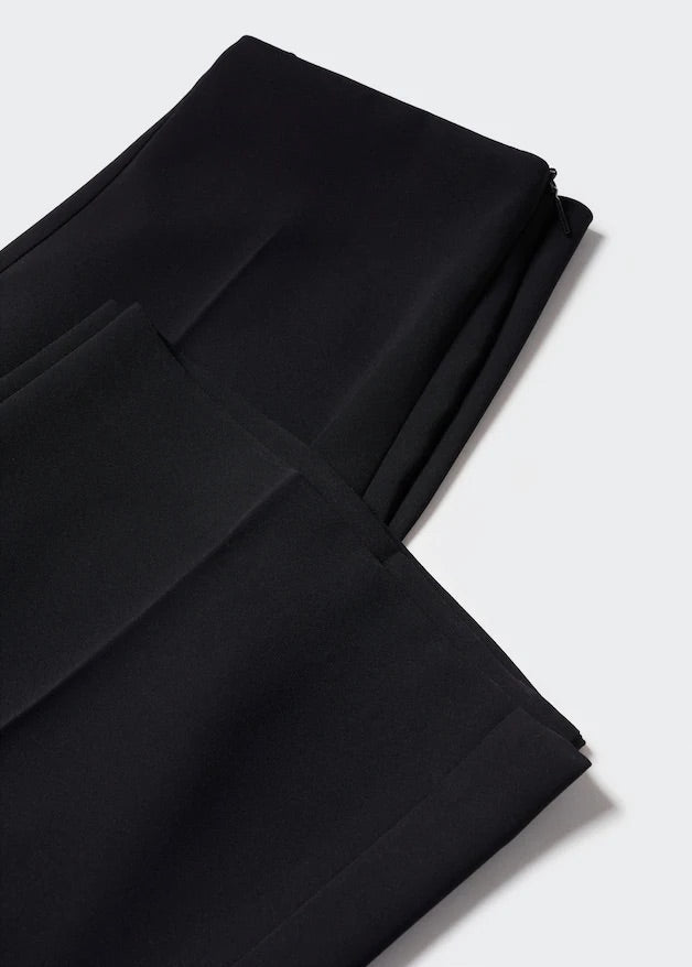 wide leg suit trousers