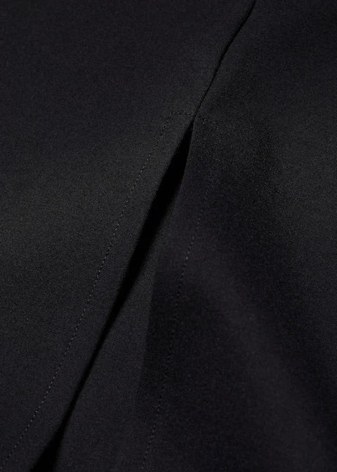 Midi-skirt with front slit