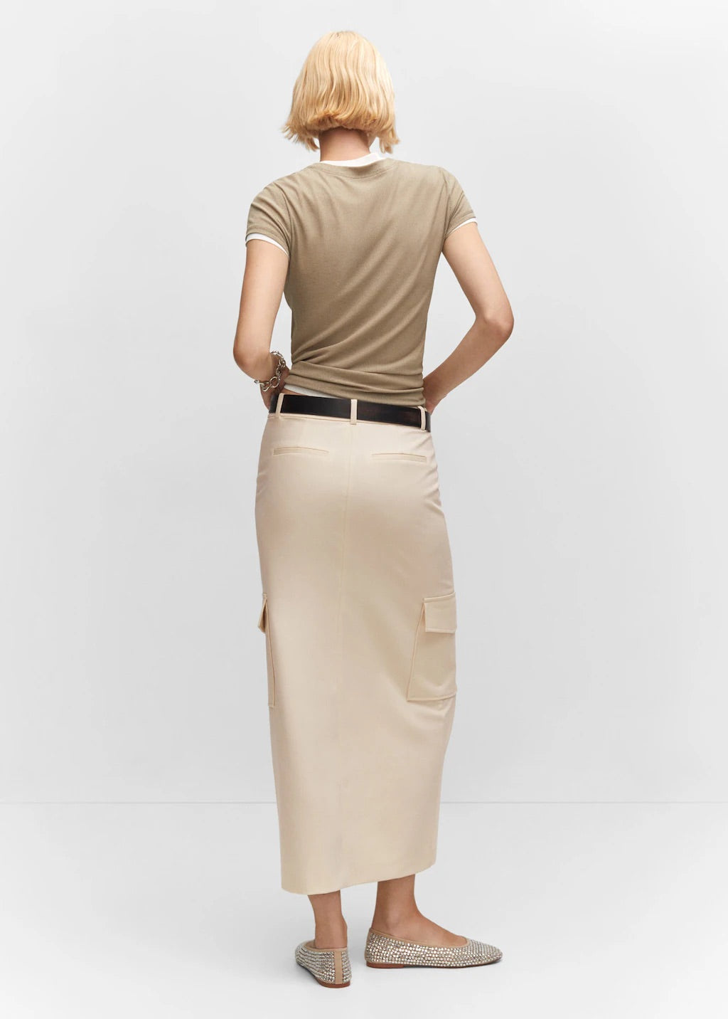 Cargo slit skirt