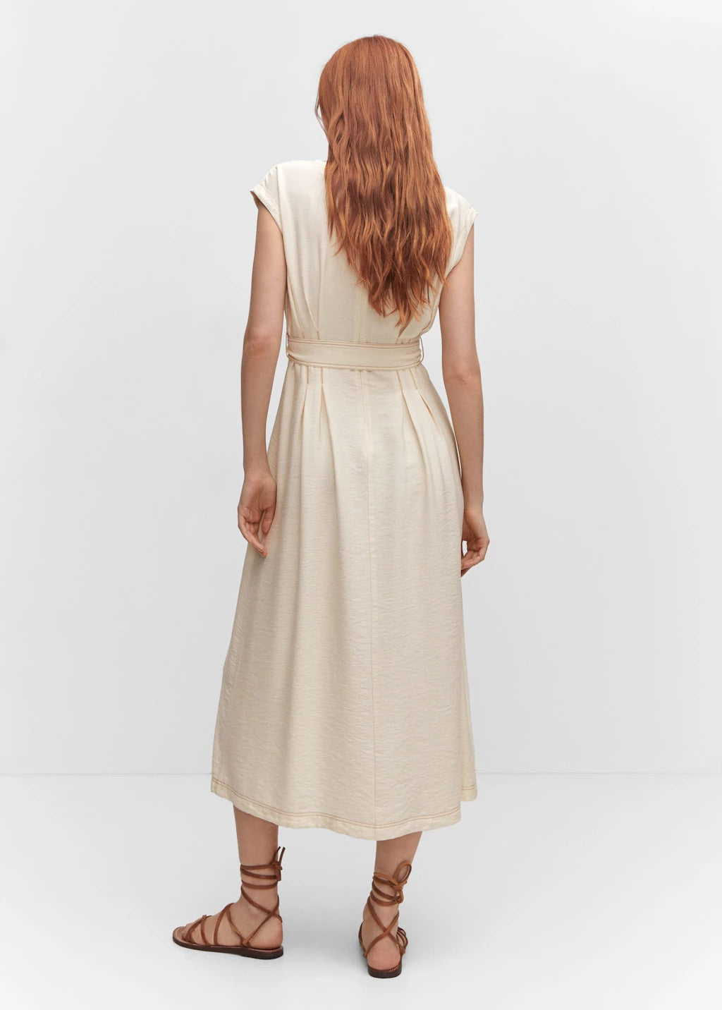 Dress seams belt bow
