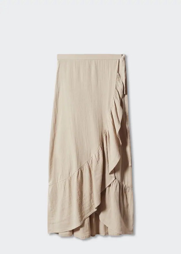 Textured criss-cross skirt