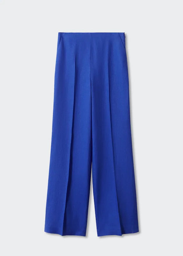 100% linen wideleg trousers