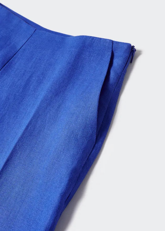 100% linen wideleg trousers