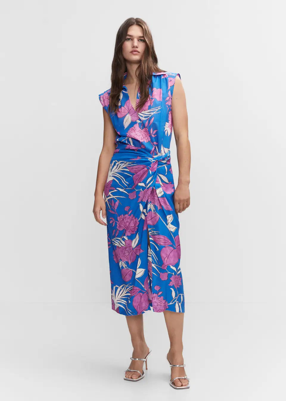 Knot printed skirt