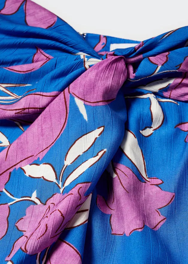 Knot printed skirt