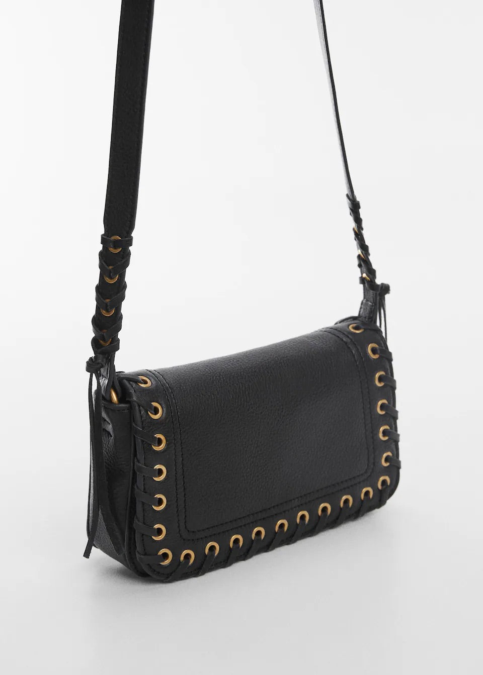 Stud leather bag