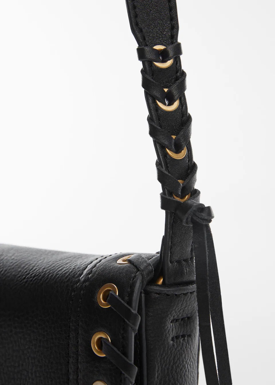 Stud leather bag