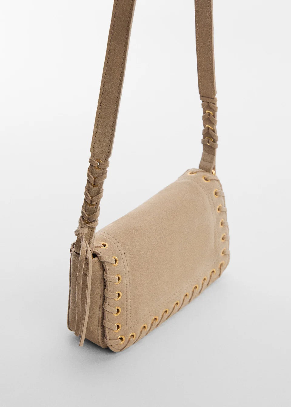 Stud leather bag