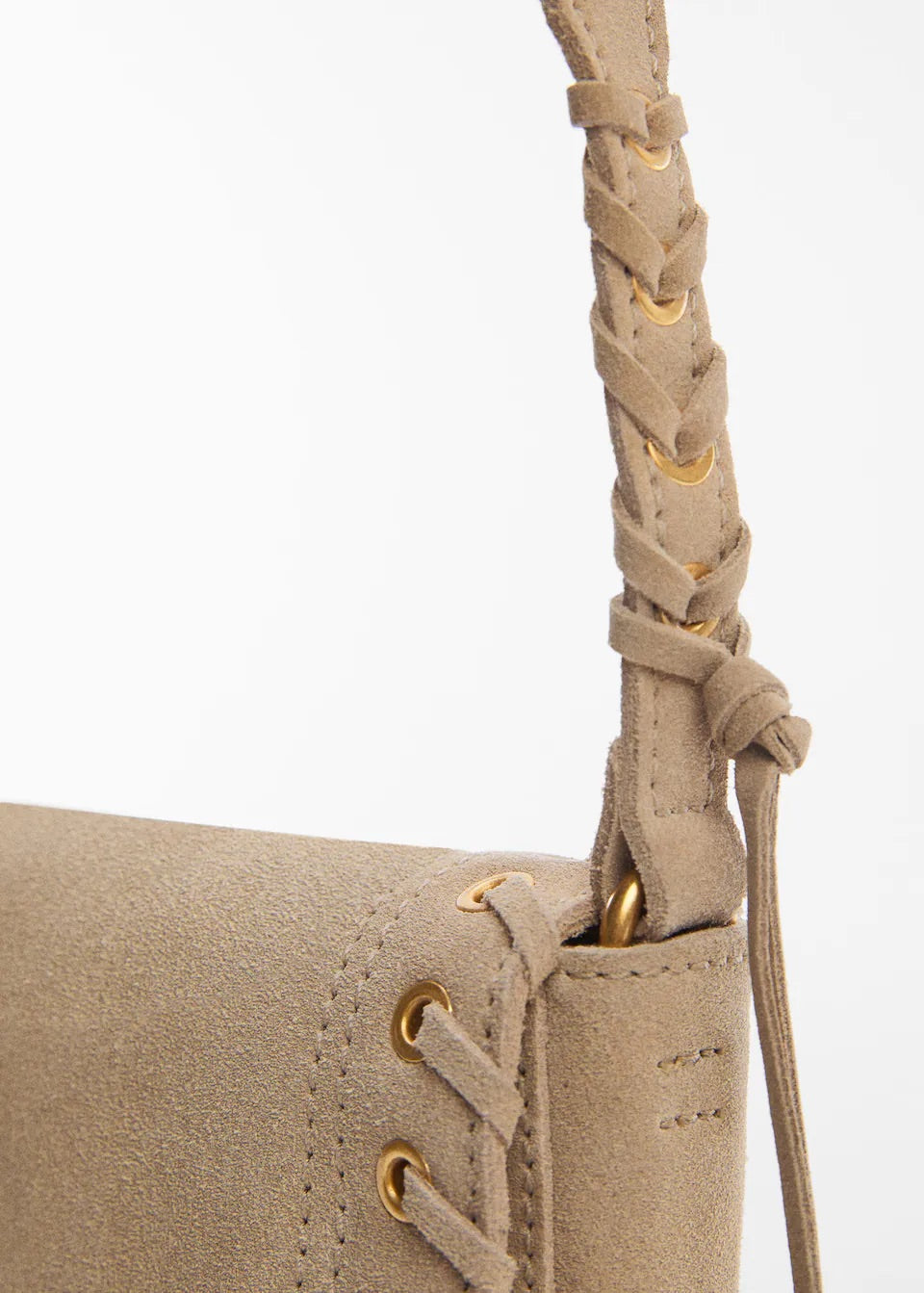 Stud leather bag