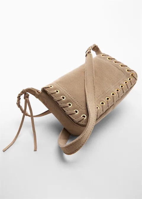 Stud leather bag