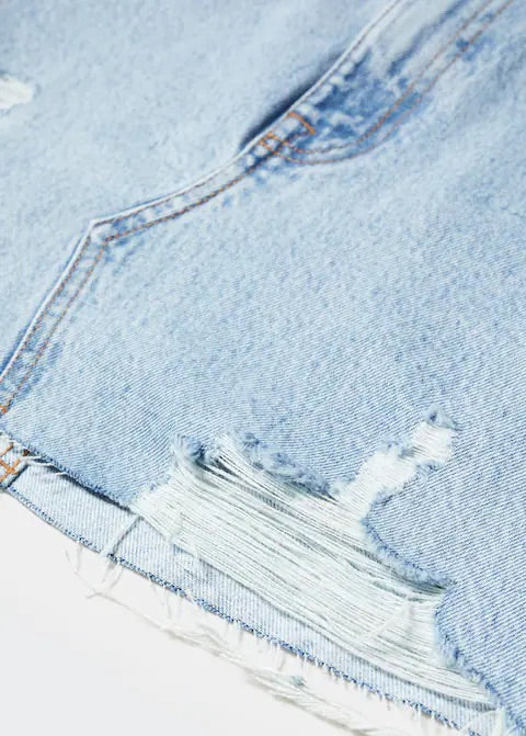 Denim mini-skirt