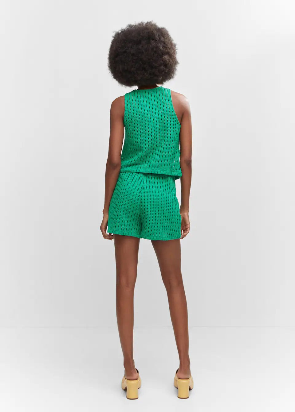 Openwork knit top