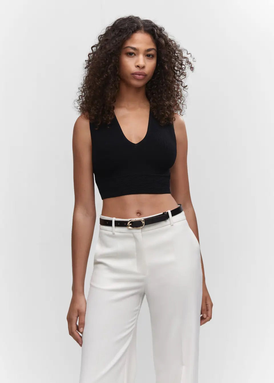 Ribbed crop top