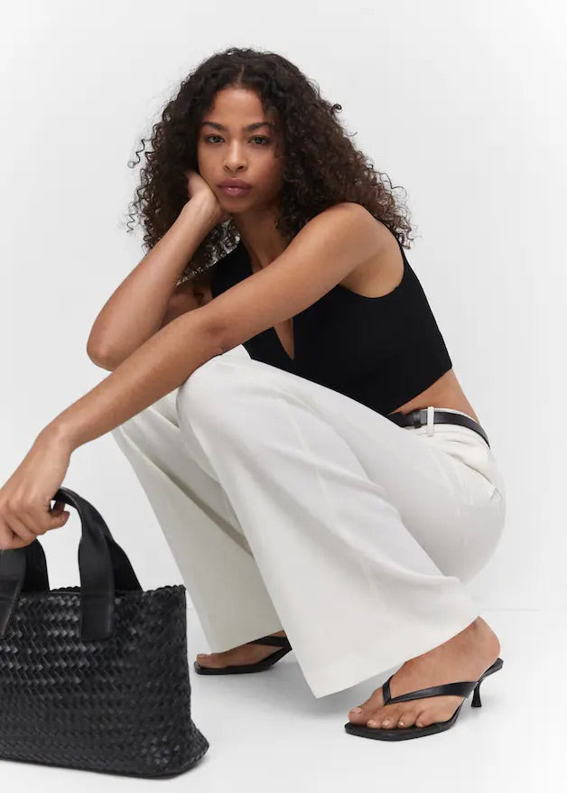 Ribbed crop top