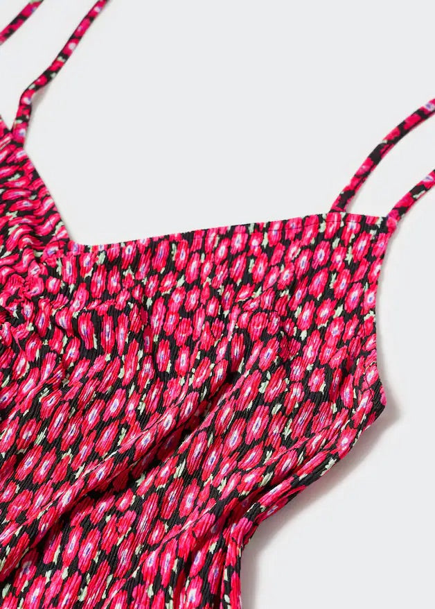 Print ruched top