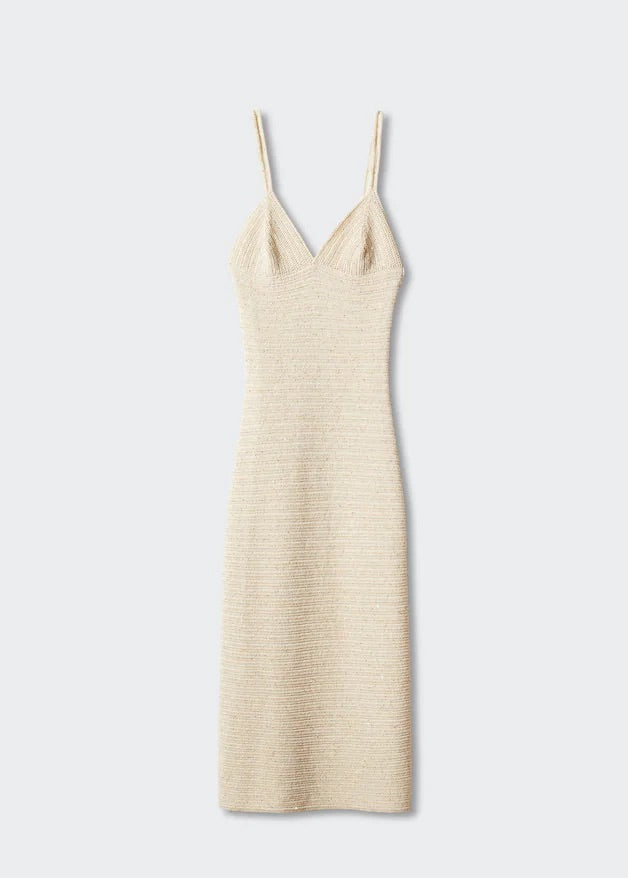 Knitted dress with sequin detail