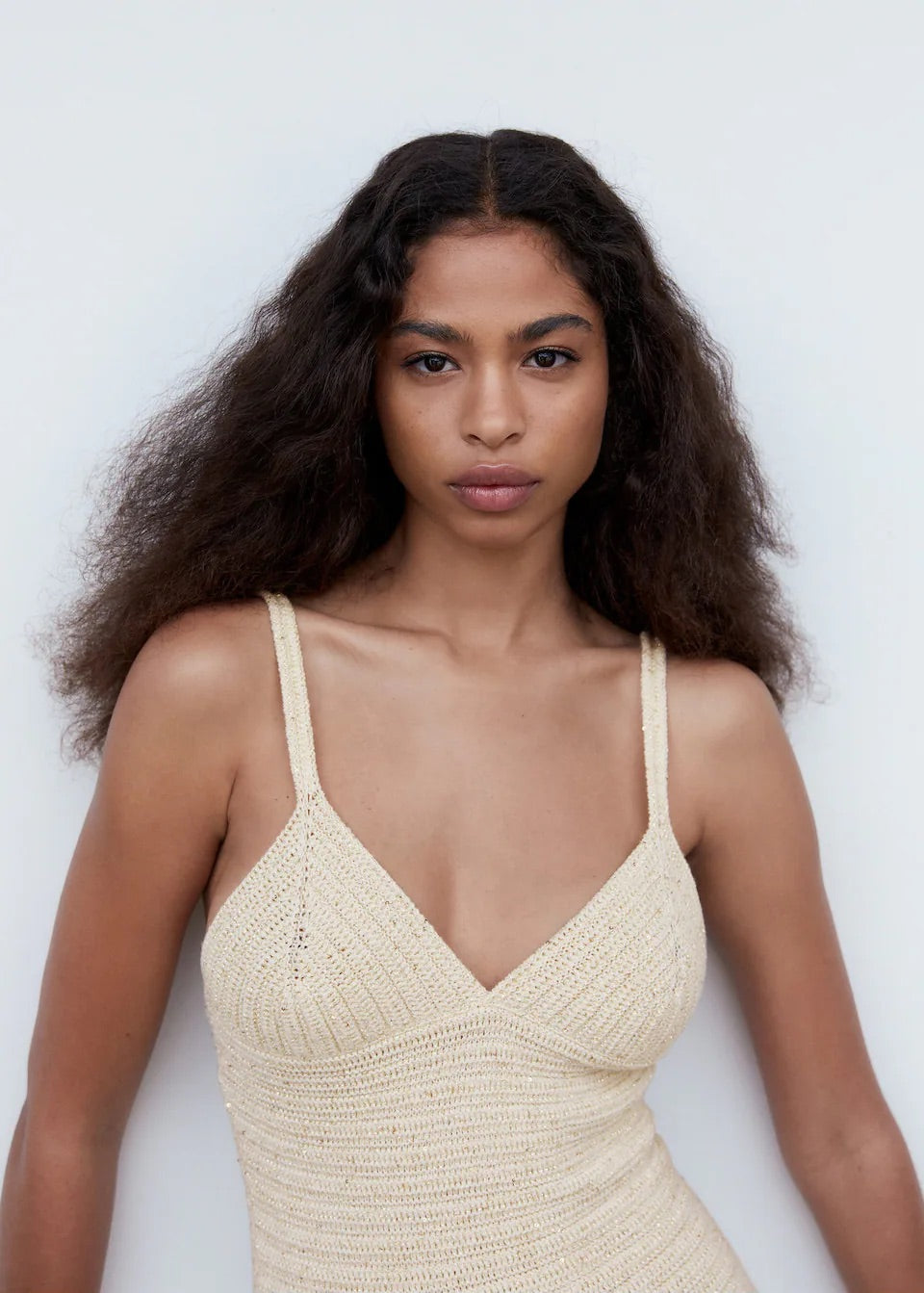Knitted dress with sequin detail