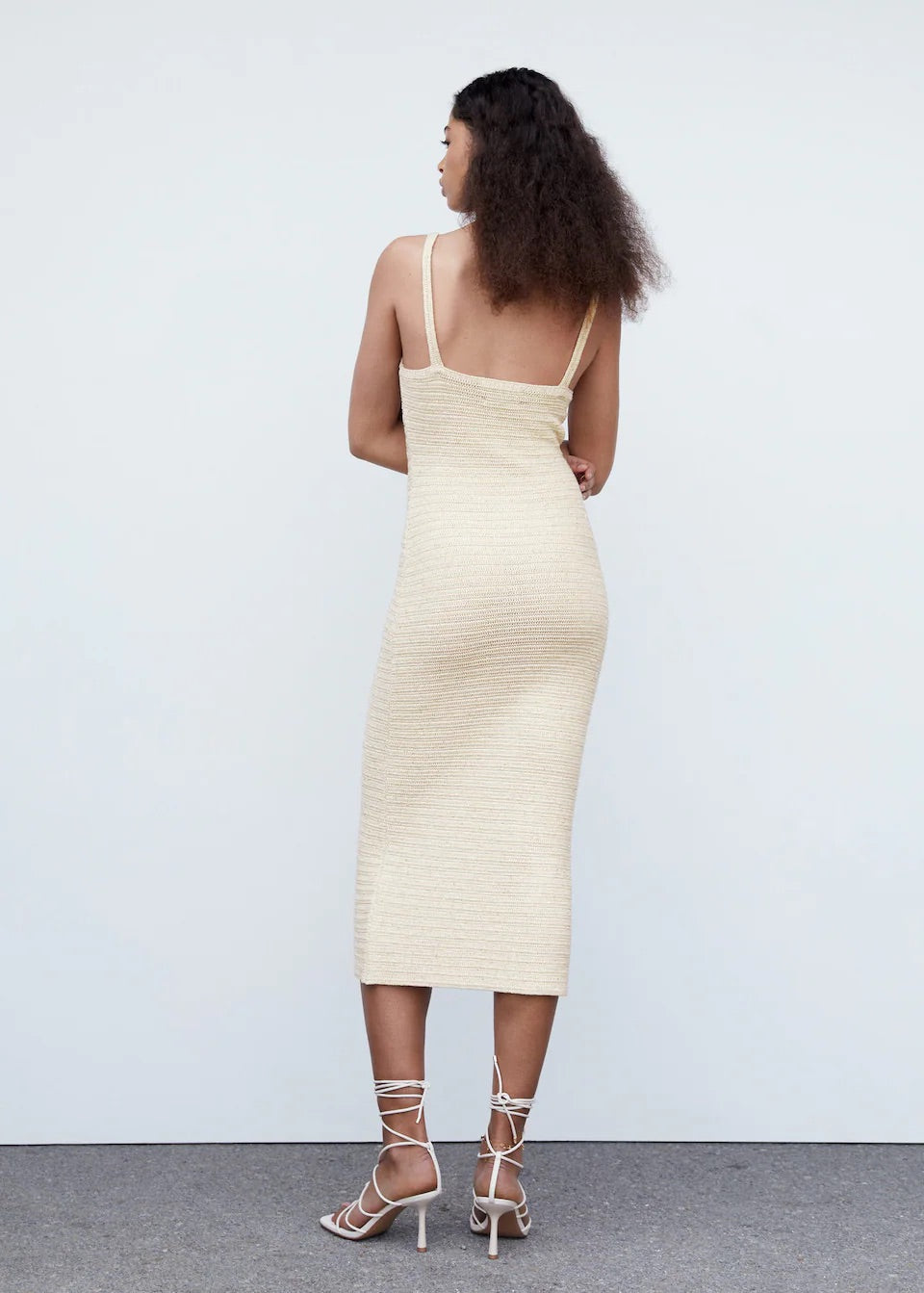 Knitted dress with sequin detail