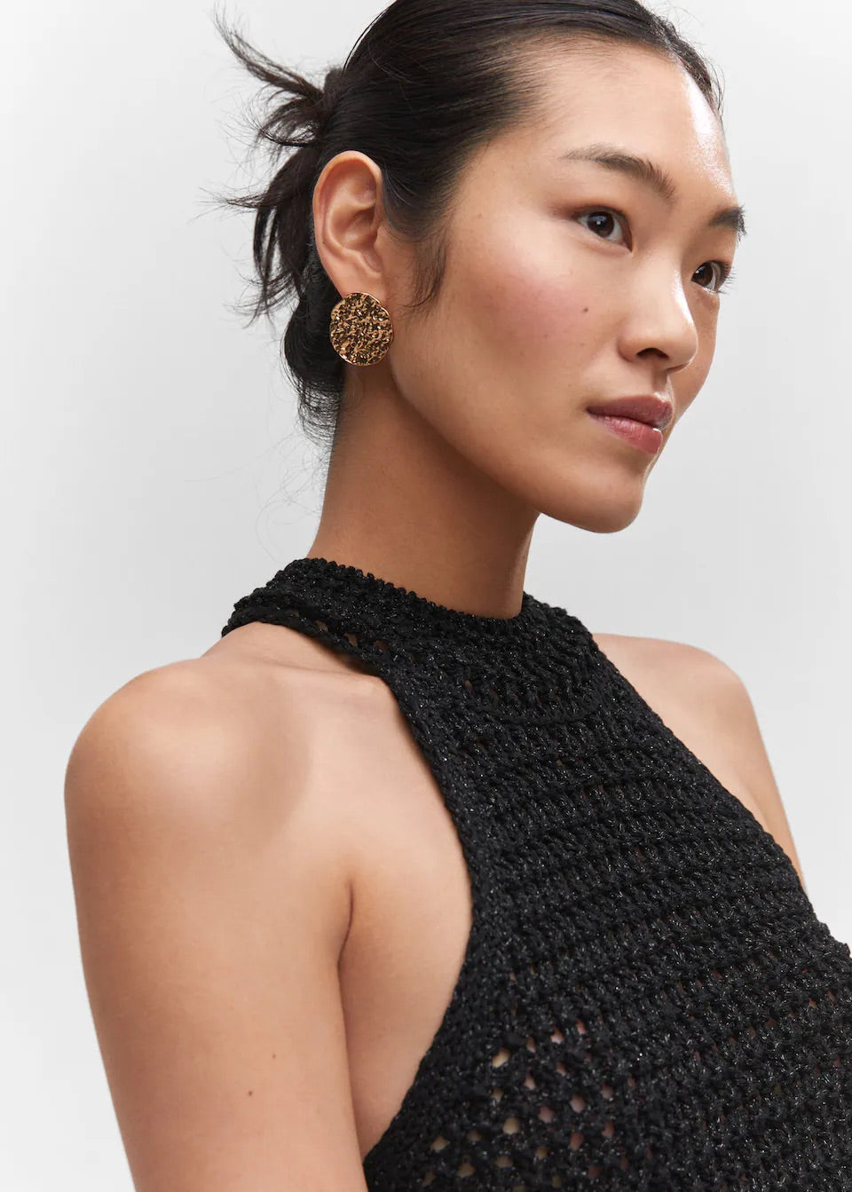 Lurex halter neck top