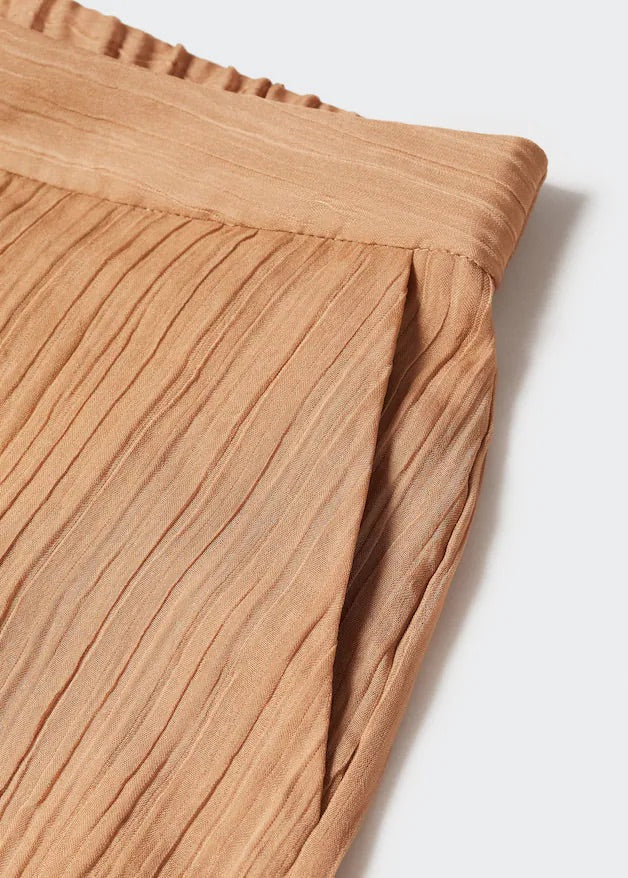 Pleated wideleg trousers