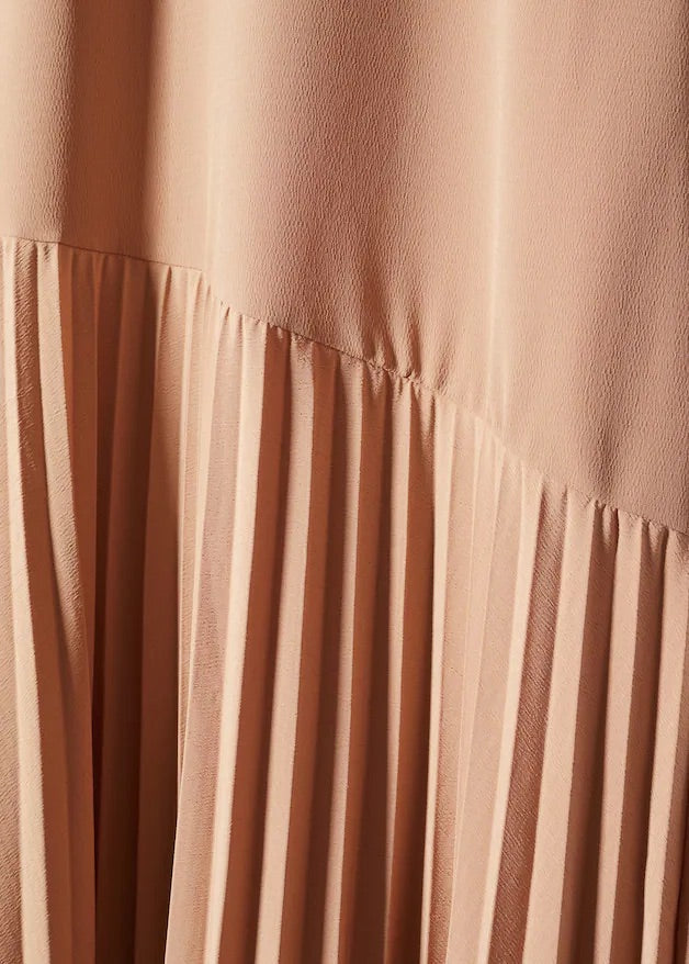 Pleated panel dress