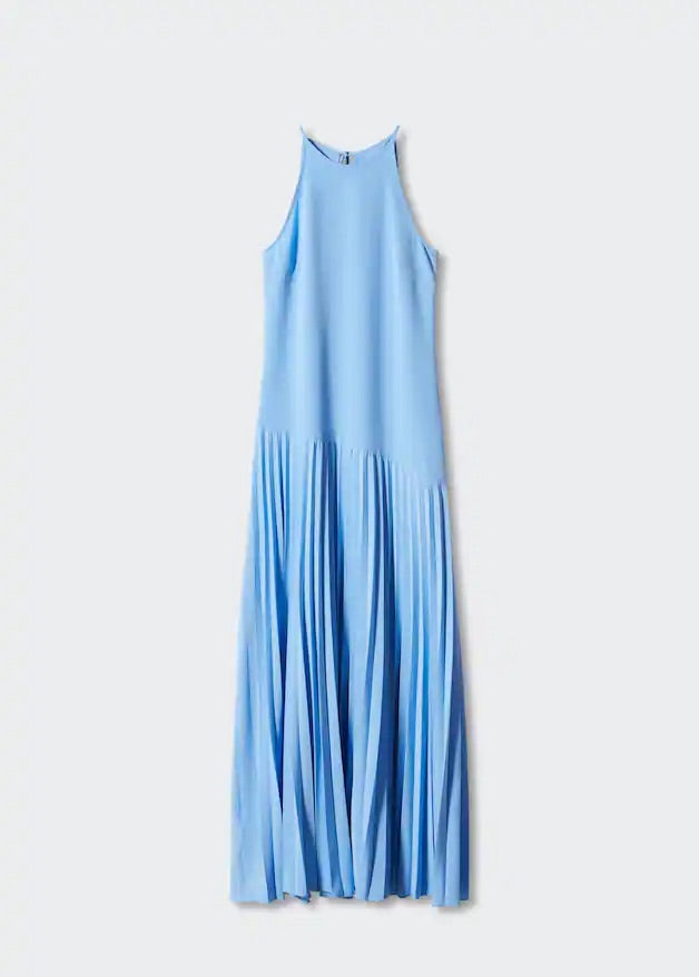 Pleated panel dress