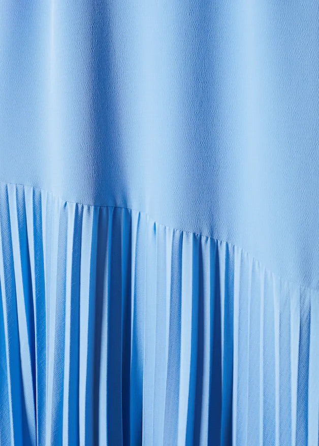 Pleated panel dress