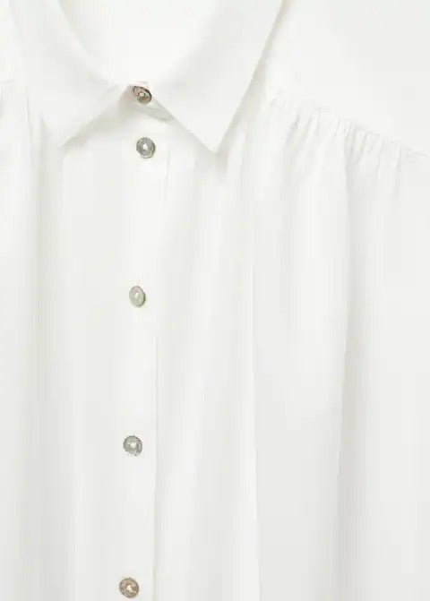 Sleeveless button down shirt