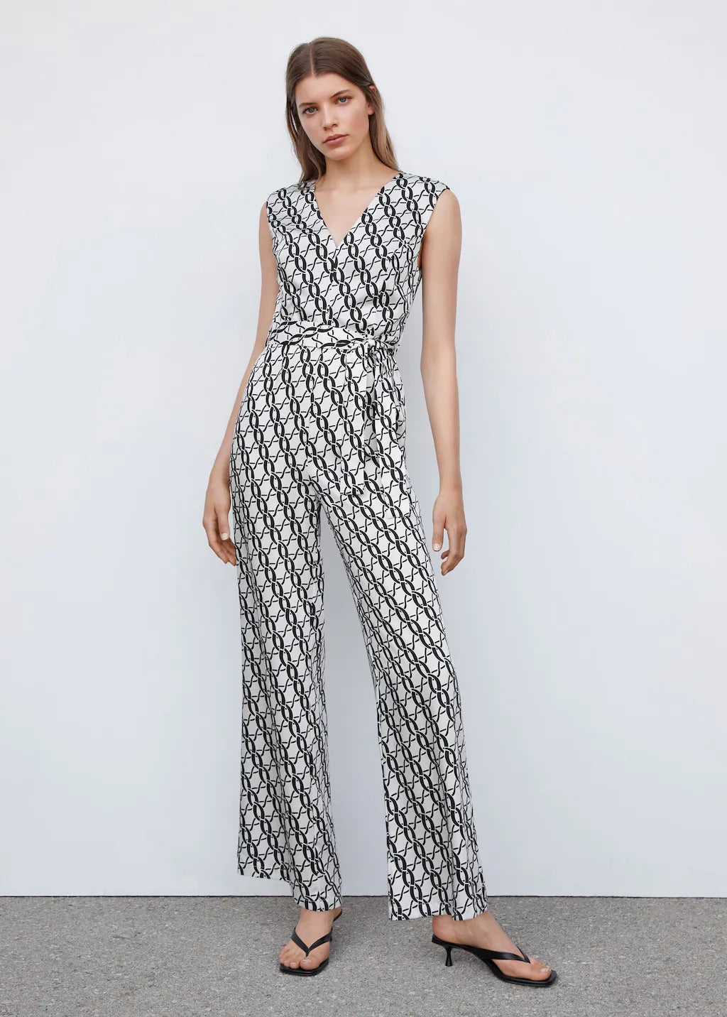 Chain-print jumpsuit
