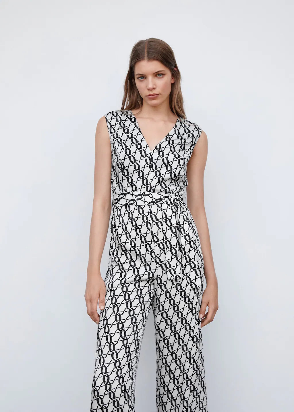 Chain-print jumpsuit