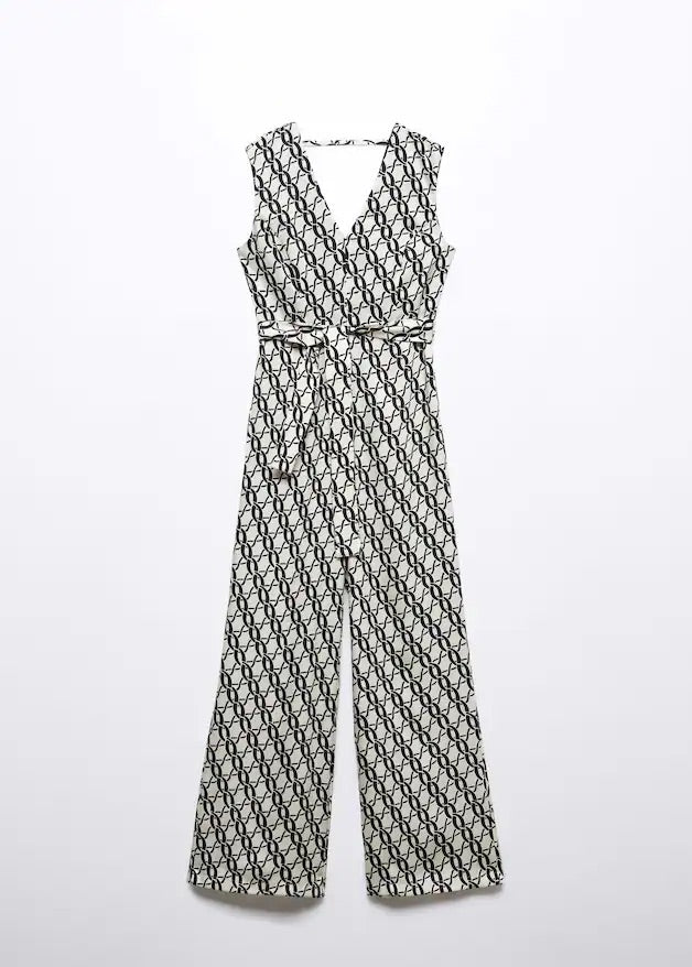 Chain-print jumpsuit